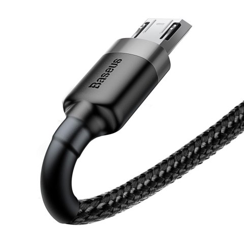 Baseus kabel Cafule USB - microUSB 0,5 m 2,4A szaro-czarny Baseus kabel Cafule USB - microUSB 0,5 m 2,4A szaro-czarny