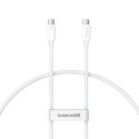 Baseus kabel Superior Series 2 USB4 Full-Function Fast Charging Cable Type-C to Type-C 240W 1m biały
