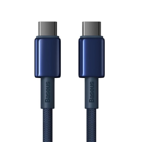 Baseus kabel Tungsten Gold Fast Charging Data Cable Type-C to Type-C 100W 1m niebieski Baseus kabel Tungsten Gold Fast Charging Data Cable Type-C to Type-C 100W 1m niebieski