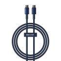 Baseus kabel Tungsten Gold Fast Charging Data Cable Type-C to Type-C 100W 1m niebieski