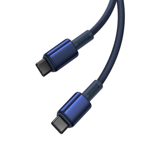 Baseus kabel Tungsten Gold Fast Charging Data Cable Type-C to Type-C 100W 1m niebieski Baseus kabel Tungsten Gold Fast Charging Data Cable Type-C to Type-C 100W 1m niebieski