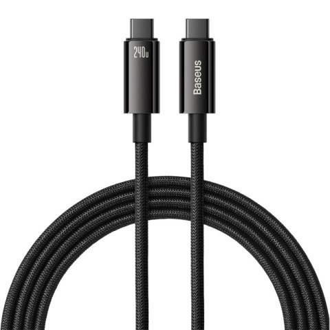 Baseus kabel Tungsten PD USB-C - USB-C 3,0m czarny 240W Baseus kabel Tungsten PD USB-C - USB-C 3,0m czarny 240W
