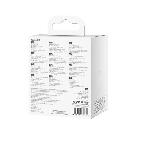 Baseus ładowarka indukcyjna Simple Mini 3 15W srebrna magnetyczna Baseus ładowarka indukcyjna Simple Mini 3 15W srebrna magnetyczna
