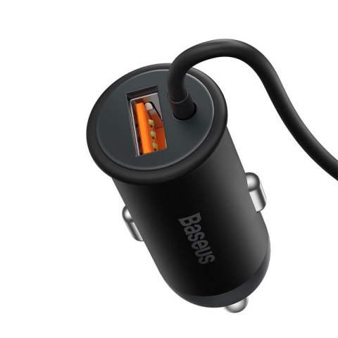 Baseus uchwyt samochodowy CW01 3w1 z funkcją ładowania bezprzewodowego 15W i ładowarką samochodową USB-C 25W czarny Baseus uchwyt samochodowy CW01 3w1 z funkcją ładowania bezprzewodowego 15W i ładowarką samochodową USB-C 25W czarny