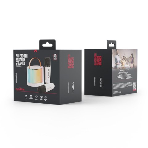 Maxlife zestaw karaoke Bluetooth MXKS-200 biały Maxlife zestaw karaoke Bluetooth MXKS-200 biały