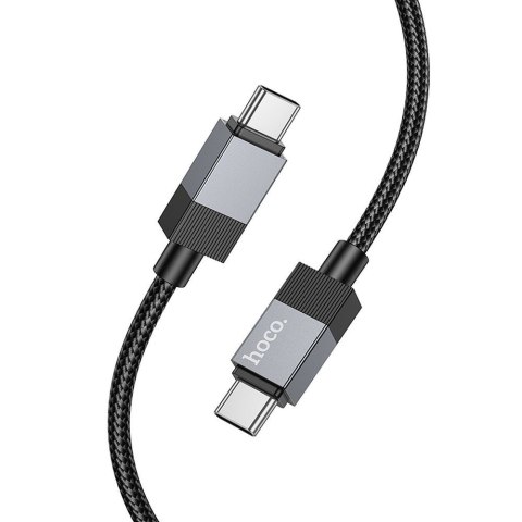 Kabel USB C do USB C Hoco 3A 60W 1 m X110 czarny Kabel USB C do USB C Hoco 3A 60W 1 m X110 czarny