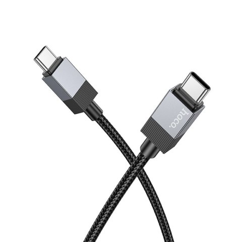 Kabel USB C do USB C Hoco 3A 60W 1 m X110 czarny Kabel USB C do USB C Hoco 3A 60W 1 m X110 czarny