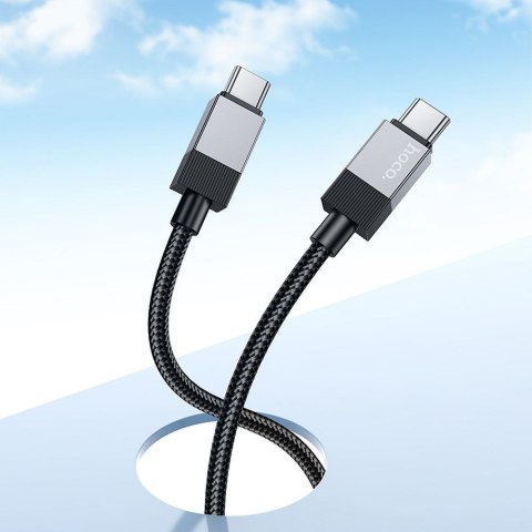 Kabel USB C do USB C Hoco 3A 60W 1 m X110 czarny Kabel USB C do USB C Hoco 3A 60W 1 m X110 czarny