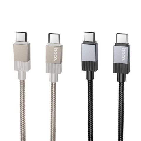 Kabel USB C do USB C Hoco 3A 60W 1 m X110 złoty Kabel USB C do USB C Hoco 3A 60W 1 m X110 złoty