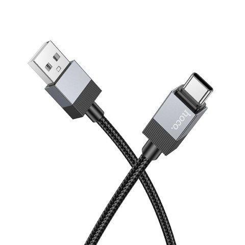 Kabel USB A do USB C Hoco 3A 1 m X110 czarny Kabel USB A do USB C Hoco 3A 1 m X110 czarny