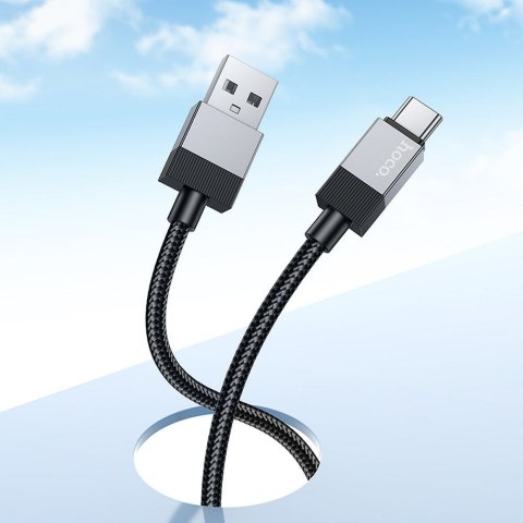 Kabel USB A do USB C Hoco 3A 1 m X110 czarny Kabel USB A do USB C Hoco 3A 1 m X110 czarny