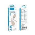 Kabel USB A do USB C Hoco 3A 1 m X110 złoty Kabel USB A do USB C Hoco 3A 1 m X110 złoty