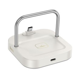 HOCO ładowarka biurkowa 2w1 Typ C + ładowanie bezprzewodowe 5W PD QC 3A 30W CQ16B biała