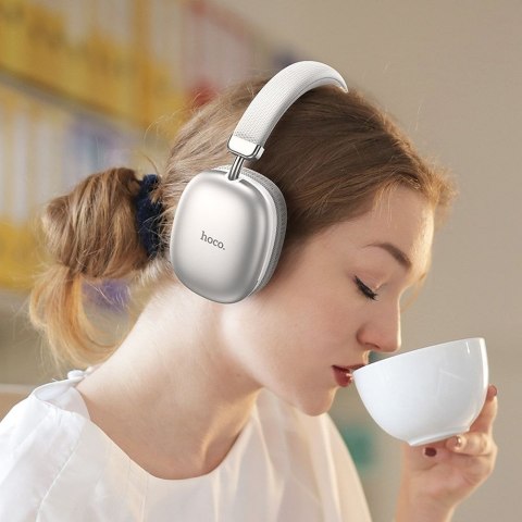 HOCO słuchawki bezprzewodowe bluetooth nagłowne W35 srebrne HOCO słuchawki bezprzewodowe bluetooth nagłowne W35 srebrne