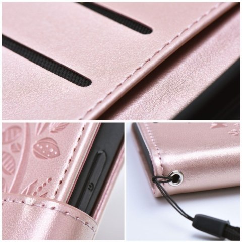 Kabura MEZZO Book do IPHONE 12 / 12 PRO drzewo złoty róż Kabura MEZZO Book do IPHONE 12 / 12 PRO drzewo złoty róż