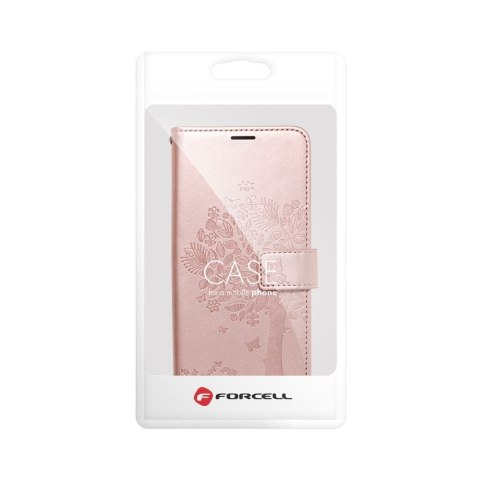 Kabura MEZZO Book do IPHONE 12 / 12 PRO drzewo złoty róż Kabura MEZZO Book do IPHONE 12 / 12 PRO drzewo złoty róż