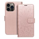 Kabura MEZZO Book do IPHONE 13 PRO mandala złoty róż Kabura MEZZO Book do IPHONE 13 PRO mandala złoty róż