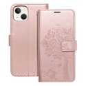 Kabura MEZZO Book do IPHONE 13 drzewo złoty róż Kabura MEZZO Book do IPHONE 13 drzewo złoty róż