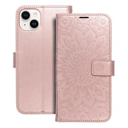 Kabura MEZZO Book do IPHONE 14 Plus mandala złoty róż
