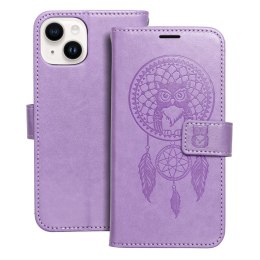 Kabura MEZZO Book do IPHONE 14 łapacz snów fioletowy