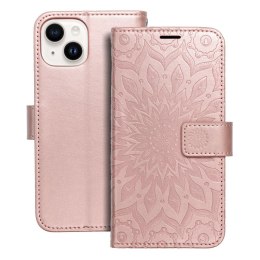 Kabura MEZZO Book do IPHONE 14 mandala złoty róż