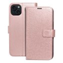 Kabura MEZZO Book do IPHONE 15 Plus mandala złoty róż Kabura MEZZO Book do IPHONE 15 Plus mandala złoty róż