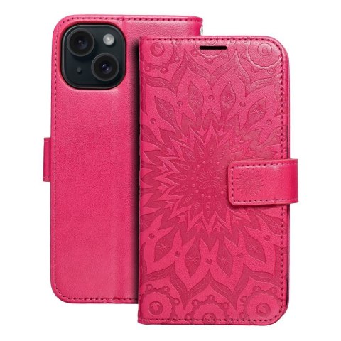 Kabura MEZZO Book do IPHONE 15 mandala magenta Kabura MEZZO Book do IPHONE 15 mandala magenta