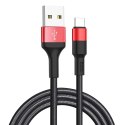Kabel USB A do USB C Hoco 2A 1 m X26 czarno czerwony Kabel USB A do USB C Hoco 2A 1 m X26 czarno czerwony