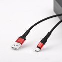 Kabel USB A do USB C Hoco 2A 1 m X26 czarno czerwony Kabel USB A do USB C Hoco 2A 1 m X26 czarno czerwony