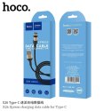 Kabel USB A do USB C Hoco 2A 1 m X26 czarno złoty Kabel USB A do USB C Hoco 2A 1 m X26 czarno złoty