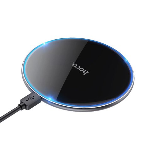 HOCO ładowarka indukcyjna z podświetleniem 2A 15W CW6 Pro czarna HOCO ładowarka indukcyjna z podświetleniem 2A 15W CW6 Pro czarna
