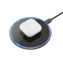 HOCO ładowarka indukcyjna z podświetleniem 2A 15W CW6 Pro czarna HOCO ładowarka indukcyjna z podświetleniem 2A 15W CW6 Pro czarna