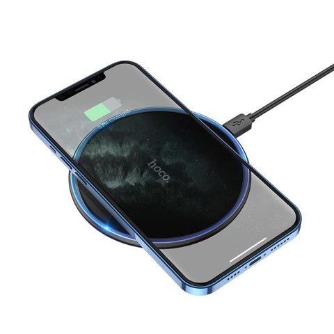 HOCO ładowarka indukcyjna z podświetleniem 2A 15W CW6 Pro czarna HOCO ładowarka indukcyjna z podświetleniem 2A 15W CW6 Pro czarna