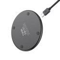HOCO ładowarka indukcyjna z podświetleniem 2A 15W CW6 Pro czarna HOCO ładowarka indukcyjna z podświetleniem 2A 15W CW6 Pro czarna