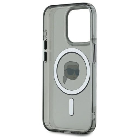 Karl Lagerfeld nakładka HC MagSafe IML Metal K. Head do iPhone 15 Pro 6,1" czarna Karl Lagerfeld nakładka HC MagSafe IML Metal K. Head do iPhone 15 Pro 6,1" czarna