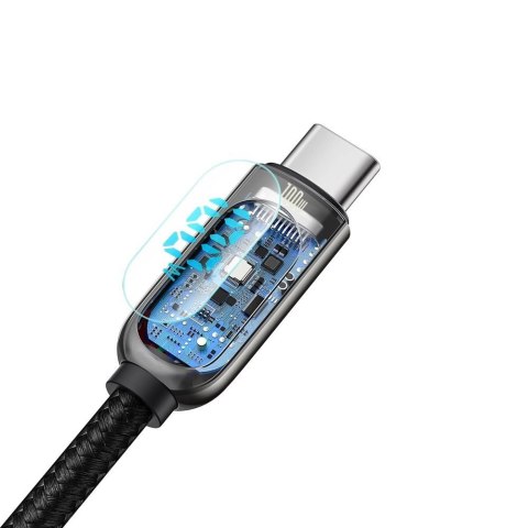 Kabel Baseus CATSK-C01 USB-C - USB-C PD QC 100W 5A 480Mb/s 2m - czarny Kabel Baseus CATSK-C01 USB-C - USB-C PD QC 100W 5A 480Mb/s 2m - czarny