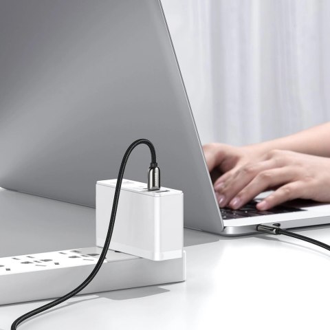 Kabel Baseus CATSK-C01 USB-C - USB-C PD QC 100W 5A 480Mb/s 2m - czarny Kabel Baseus CATSK-C01 USB-C - USB-C PD QC 100W 5A 480Mb/s 2m - czarny
