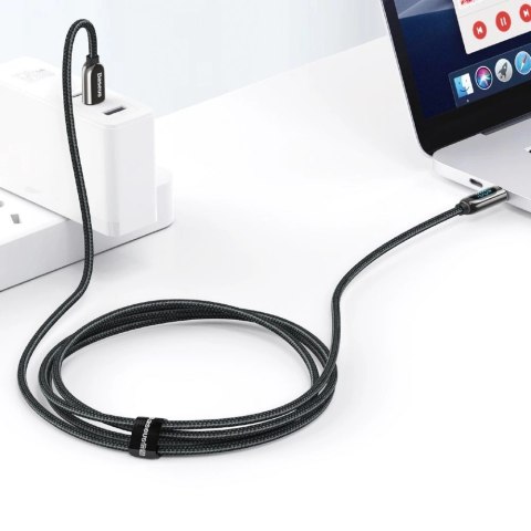 Kabel Baseus CATSK-C01 USB-C - USB-C PD QC 100W 5A 480Mb/s 2m - czarny Kabel Baseus CATSK-C01 USB-C - USB-C PD QC 100W 5A 480Mb/s 2m - czarny