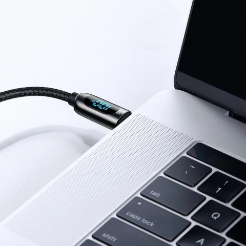 Kabel Baseus CATSK-C01 USB-C - USB-C PD QC 100W 5A 480Mb/s 2m - czarny Kabel Baseus CATSK-C01 USB-C - USB-C PD QC 100W 5A 480Mb/s 2m - czarny