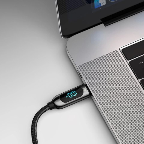 Kabel Baseus CATSK-C01 USB-C - USB-C PD QC 100W 5A 480Mb/s 2m - czarny Kabel Baseus CATSK-C01 USB-C - USB-C PD QC 100W 5A 480Mb/s 2m - czarny