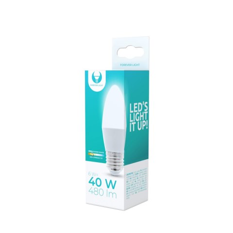 Żarówka LED E27 C37 6W 230V 3000K 480lm Forever Light Żarówka LED E27 C37 6W 230V 3000K 480lm Forever Light