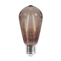 Żarówka LED Filament E27 ST64 4W 230V 2000K 400lm COG dymiona Forever Light