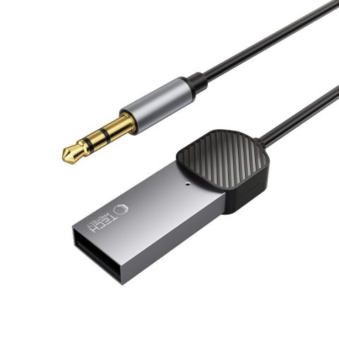 Adapter Tech-Protect UltraBoost audio mini jack 3.5mm (męski) / Bluetooth - szary Adapter Tech-Protect UltraBoost audio mini jack 3.5mm (męski) / Bluetooth - szary