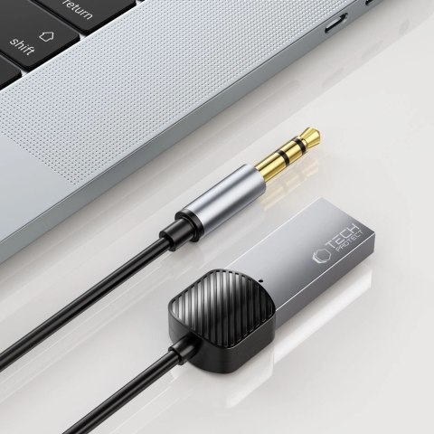 Adapter Tech-Protect UltraBoost audio mini jack 3.5mm (męski) / Bluetooth - szary Adapter Tech-Protect UltraBoost audio mini jack 3.5mm (męski) / Bluetooth - szary