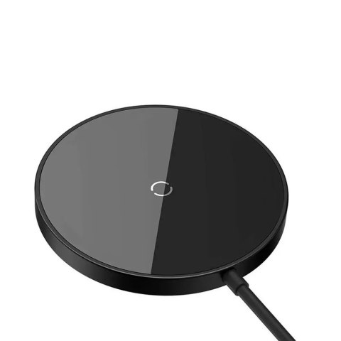 Baseus ładowarka indukcyjna Simple Mini 3 15W czarna magnetyczna Baseus ładowarka indukcyjna Simple Mini 3 15W czarna magnetyczna