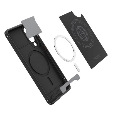 Etui Spigen Core Armor Mag z MagSafe na Samsung Galaxy S25 Edge - czarne Etui Spigen Core Armor Mag z MagSafe na Samsung Galaxy S25 Edge - czarne