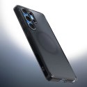 Etui Spigen Ultra Hybrid Mag z MagSafe na Samsung Galaxy S25 Edge - czarne półprzezroczyste