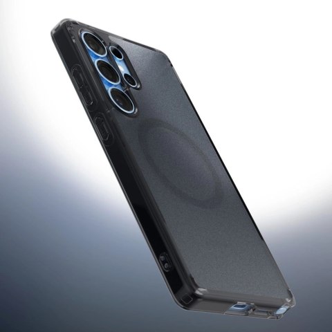 Etui Spigen Ultra Hybrid Mag z MagSafe na Samsung Galaxy S25 Edge - czarne półprzezroczyste Etui Spigen Ultra Hybrid Mag z MagSafe na Samsung Galaxy S25 Edge - czarne półprzezroczyste