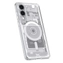 Etui Spigen Ultra Hybrid Mag z MagSafe na Samsung Galaxy S25 Edge z nadrukiem - białe