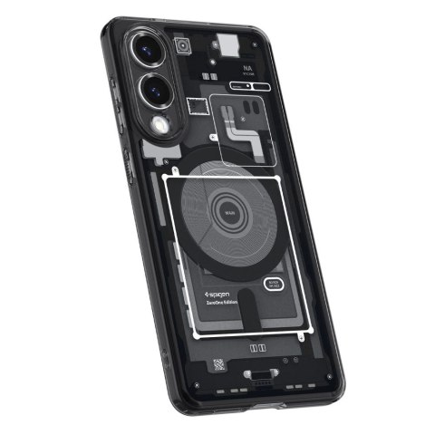 Etui Spigen Ultra Hybrid Mag z MagSafe na Samsung Galaxy S25 Edge z nadrukiem - czarne Etui Spigen Ultra Hybrid Mag z MagSafe na Samsung Galaxy S25 Edge z nadrukiem - czarne